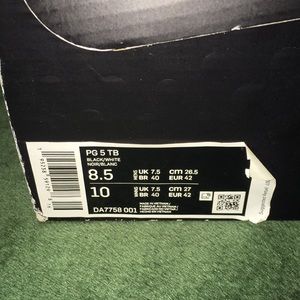 PG 5 TB paul georges Mens 8.5 Womans 10